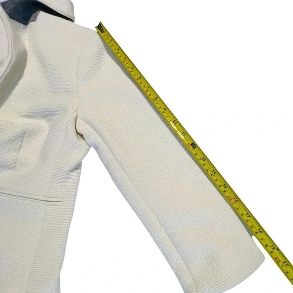 Ann Taylor The Newbury Blazer Jacket Women Sz 8 Petite Cream Neutral Classy NWOT - Picture 13 of 13